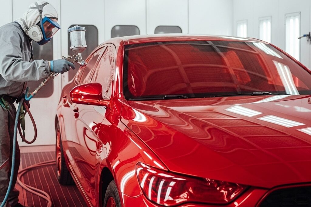 De Magie van Auto Herspuiten voor een Frisse Look